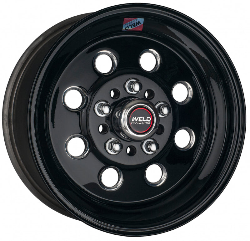 Weld Draglite 15x3.5 / 5x4.5 /4.75 BP / 1.375 BS Gloss Black Wheel - Non-Beadlock