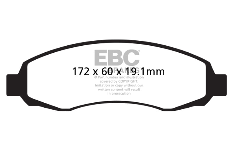 EBC 03-04 Dodge Dakota 2WD 3.7 Ultimax2 Front Brake Pads