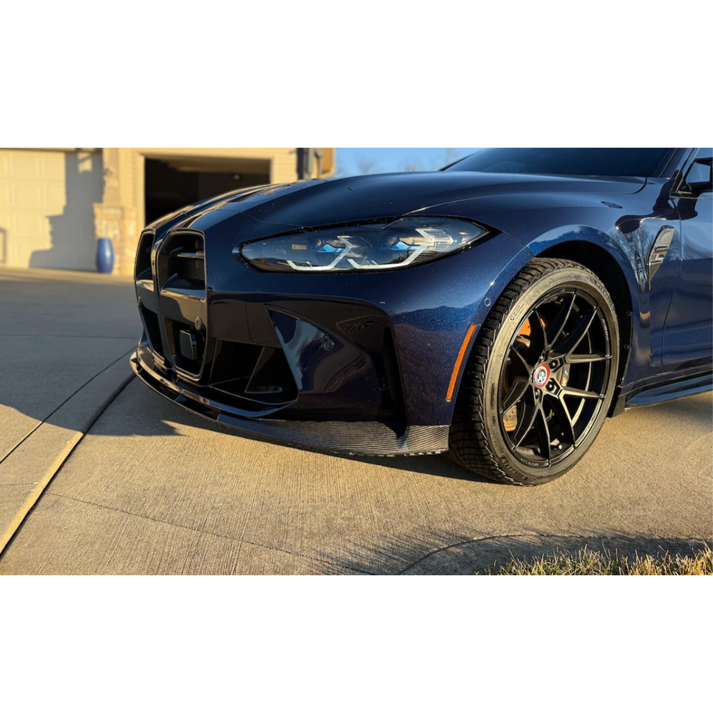 3D Style Dry Carbon Fiber Front Lip (OEM Mount) for BMW G80 M3 G82 G83 M4 - Bull Boost Performance