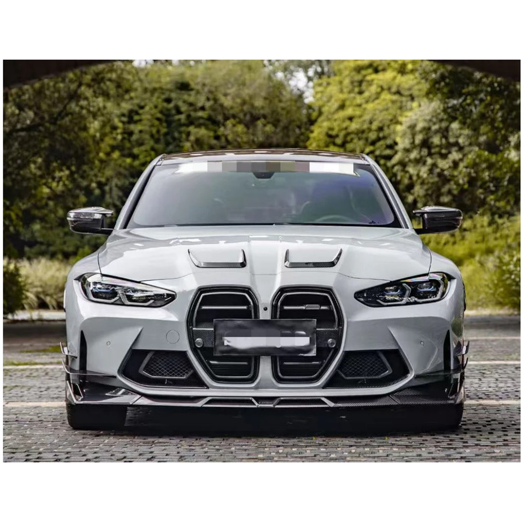 Carbon Fiber SQ Style Front Bumper Air Duct for BMW G80 G81 M3 - Bull Boost Performance