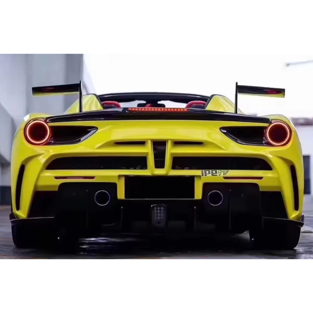 Carbon Fiber M Style Aerodynamic Full Body Kit for Ferrari 488 GTB by Stratec Systems