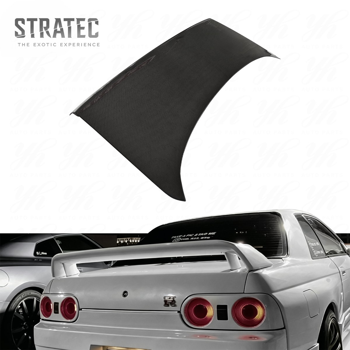 OEM Style Carbon Fiber Rear Trunk for Nissan Skyline GTR R32 by Stratec Systems