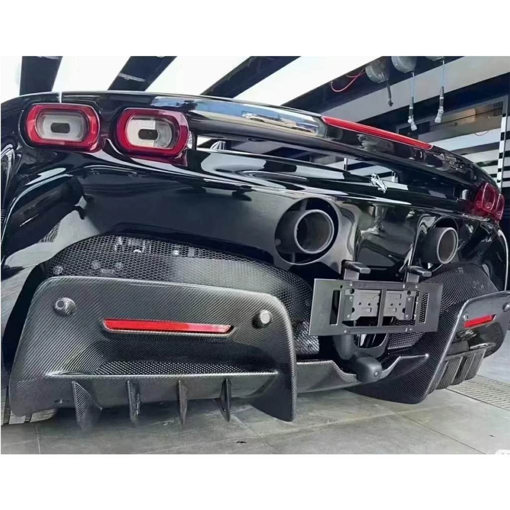 Carbon Fiber Rear Diffuser for Ferrari SF90 by Stratec Systems