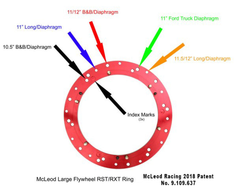 McLeod Racing RST HD Twin - For Large Diameter Flywheel - Red Ring - 1 x 23 Spline