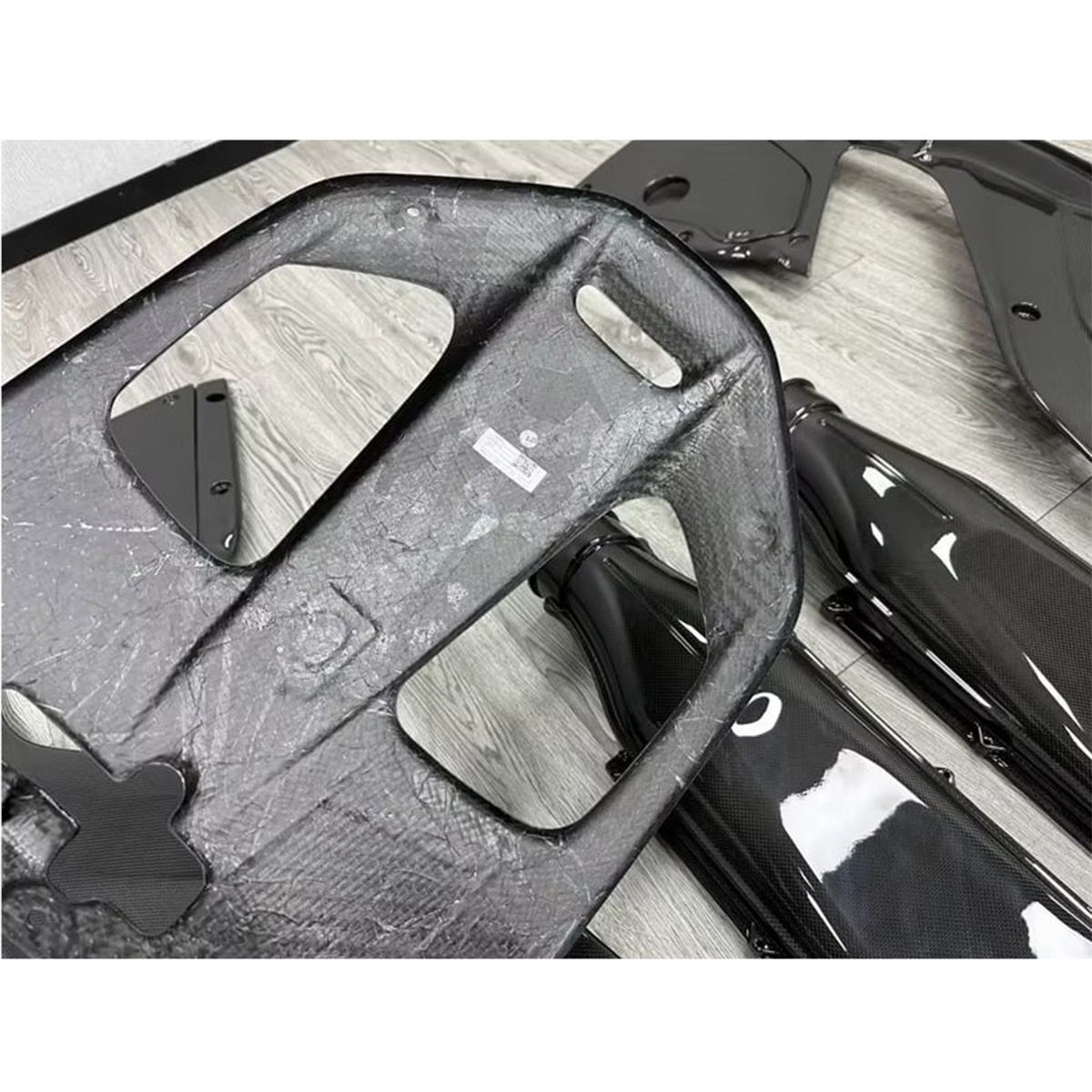 Dry Carbon Fiber Engine Interior Kit for Ferrari 812 Superfast by Stratec Systems