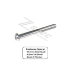 ZSPEC M6-1.0x60mm Dress-Up Bolt® Fastener, Angled Head, Titanium Grade-5, Per Each