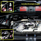 ZSPEC M8-1.25x35mm Dress Up Bolt® Fastener, Angled Head, Titanium Grade-5, Per Each