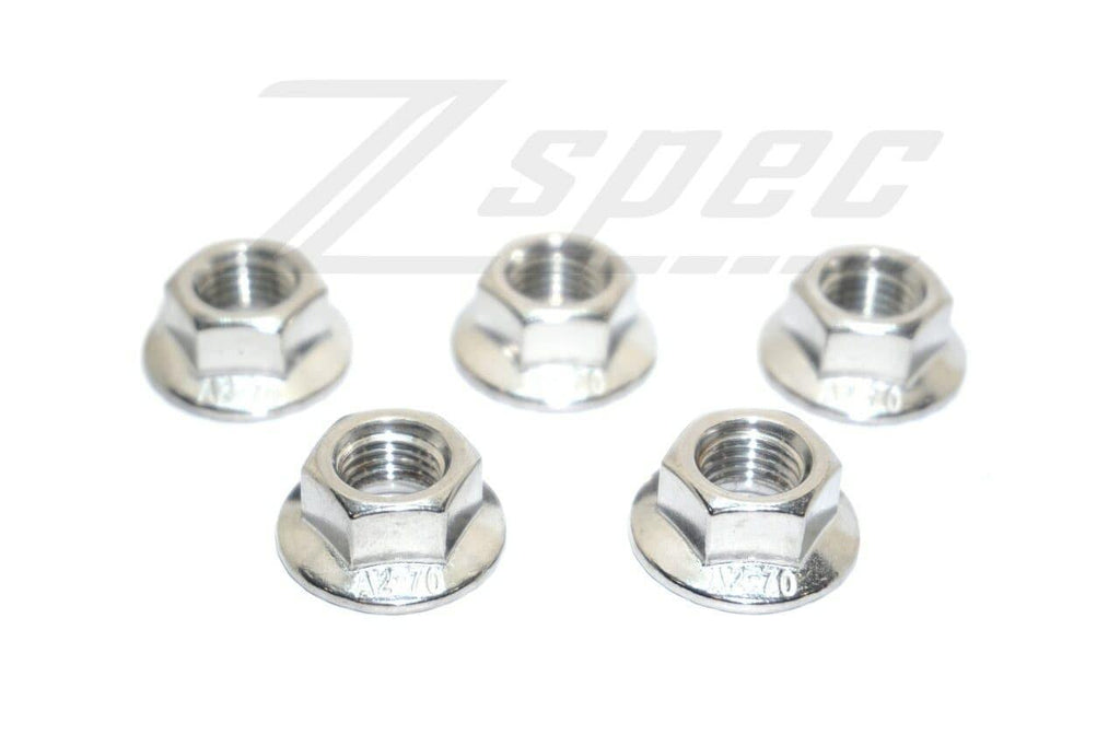 ZSPEC M8-1.25 Metric Flare Nuts, SUS304 Stainless Steel, 10-Pack