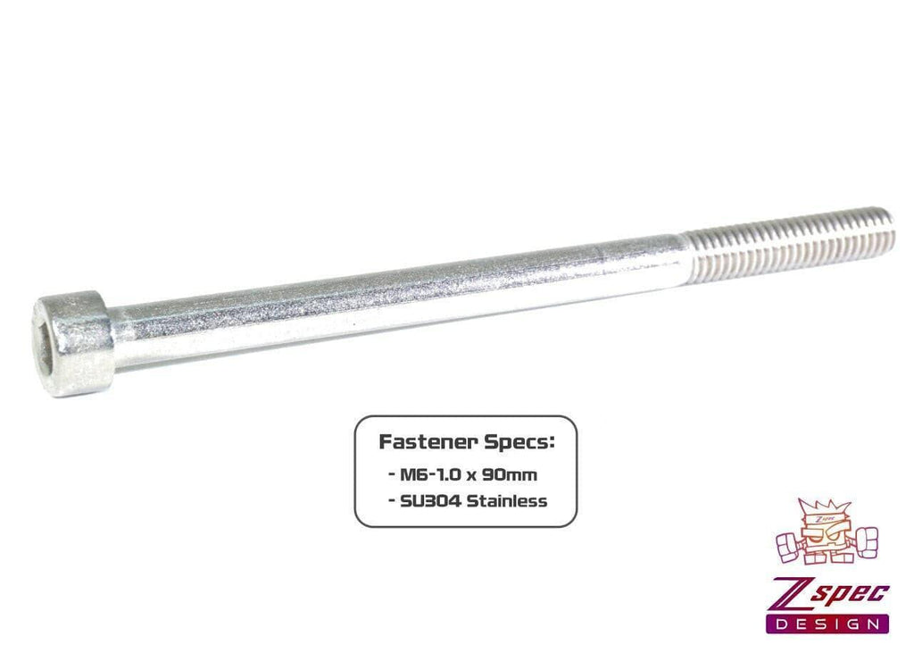 ZSPEC M6-1.0x90mm Socket-Cap SHSC Fasteners, Stainless, 10-Pack