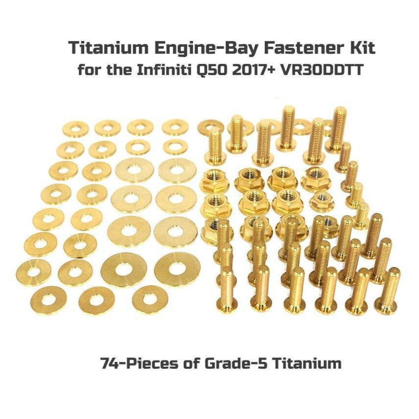 ZSPEC "Stage 1" Dress Up Bolts® Fastener Kit for Infiniti Q50/Q60 w/VR30DDTT, Titanium
