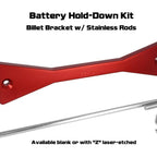 ZSPEC Battery Hold Down/Bracket for '09-20 Nissan 370z Z34, Billet w/ Stainless Hardware