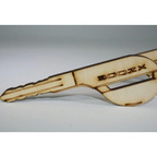 ZSPEC Laser-Engraved Birch Key Ornaments, Set of 4, Style: Nissan 300zx Z32, ~5-inch Wide