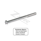 ZSPEC M6-1.0x70mm Dress Up Bolt® Fastener, Angled Head, Titanium Grade-5, Per Each
