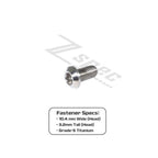 ZSPEC M6-1.0x12mm Dress Up Bolt® Fastener, Angled Head, Titanium Grade-5, Per Each