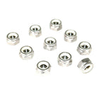 ZSPEC M8-1.25 Nylon Lock Nuts, Stainless SUS304, 10-Pack
