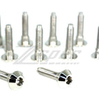 ZSPEC M6x25mm Titanium Shank/Shoulder Bolts, Well or Rivet Nuts, 10-Pack