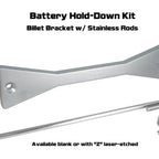 ZSPEC Battery Hold Down/Bracket for '09-20 Nissan 370z Z34, Billet w/ Stainless Hardware