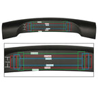 Benz 57 Inch GT Type Adjustable Unpainted Black Trunk Spoiler ABS