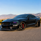 RGB DRL LED Headlight Set for Ford Mustang by Stratec Systems