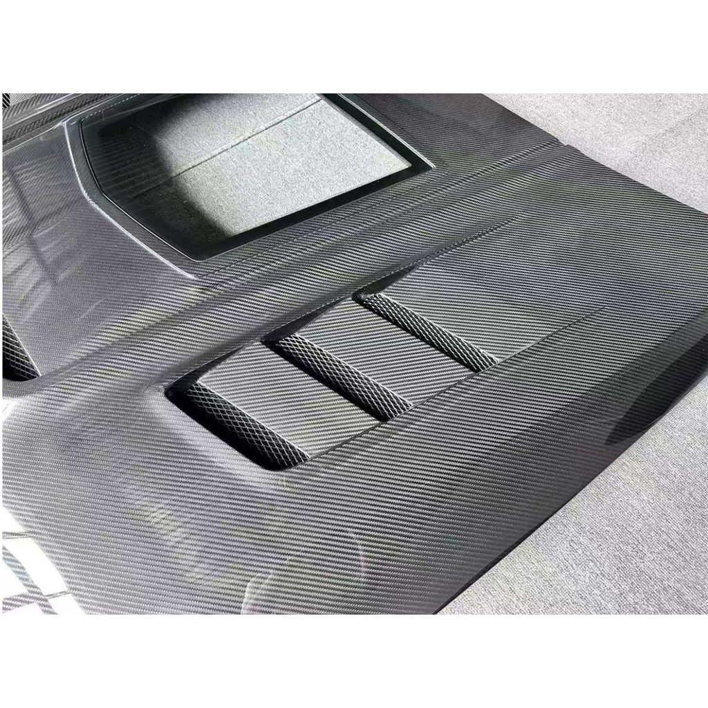 Carbon Fiber Engine Hood Bonnet Transparent Window for BMW F90 M5 G30 5 Series - Bull Boost Performance