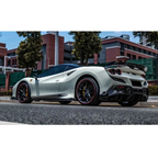 Prepreg Carbon Fiber Rear Corner Splitter Canards for Ferrari F8 by Stratec Systems