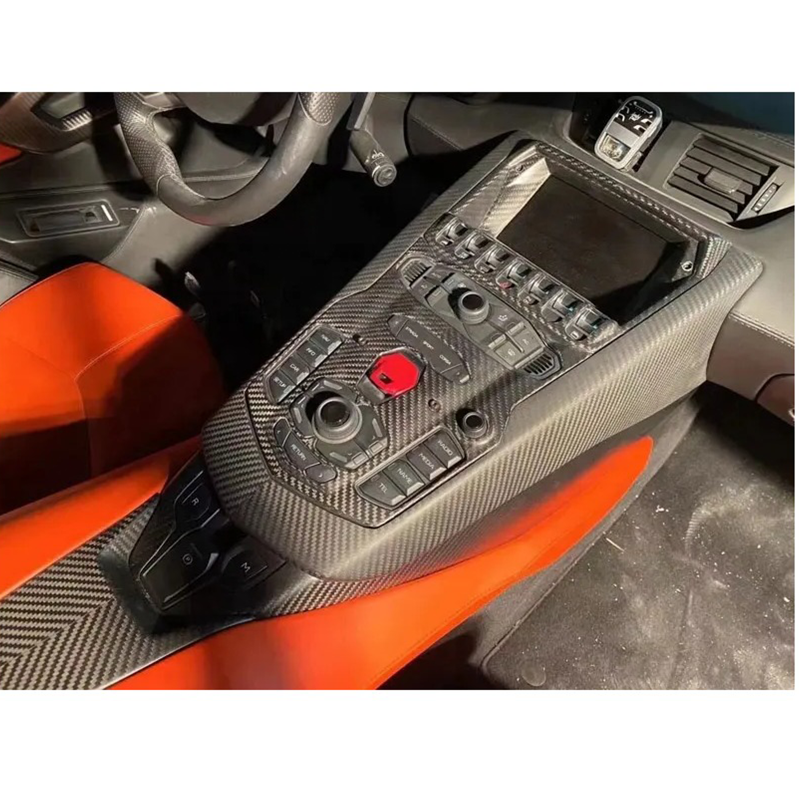 Dry Carbon Fiber Interior Trim for Lamborghini Aventador LP700 LP720 LP750 - Bull Boost Performance