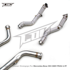 Titanium Catback Exhaust System Downpipes for Mercedes Benz G500 G550 W463 - Bull Boost Performance