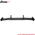 Universal 57" JDM GT RS Style 3D Rear Trunk Spoiler Wing Carbon Fiber