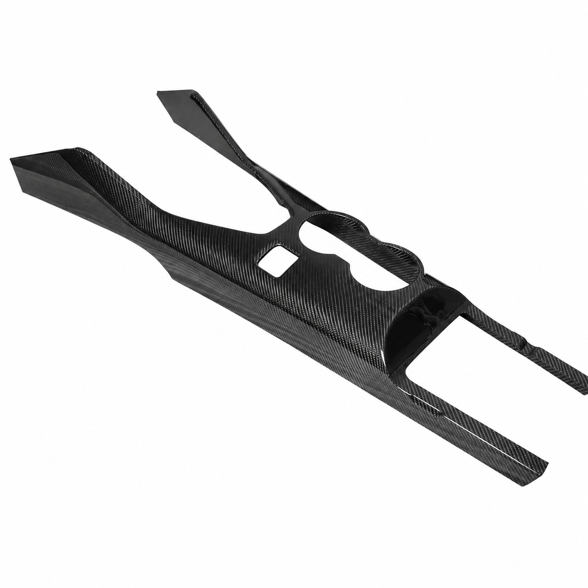 Dry Carbon Fiber Center Console Trim for Ford Mustang by Stratec Systems