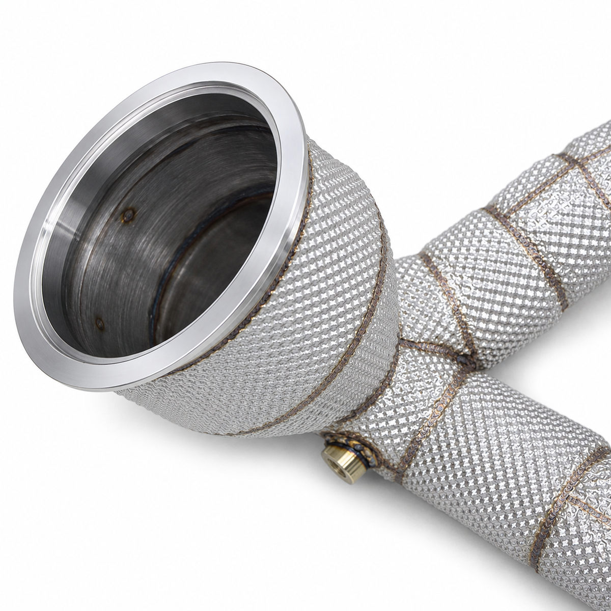 Stainless Exhaust Downpipe for Porsche Macan 3.0T 2.9T by Stratec Systems