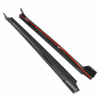 Dry Carbon Fiber Side Skirt Extensions for Lexus RC F by Stratec Systems