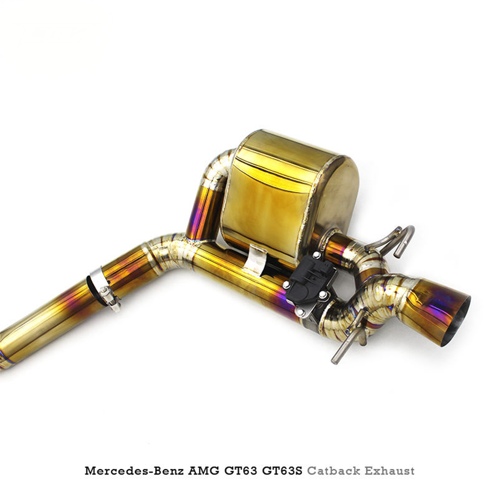 Titanium Valved Catback Exhaust System for Mercedes Benz AMG GT63 GT63S X290 4.0T - Bull Boost Performance