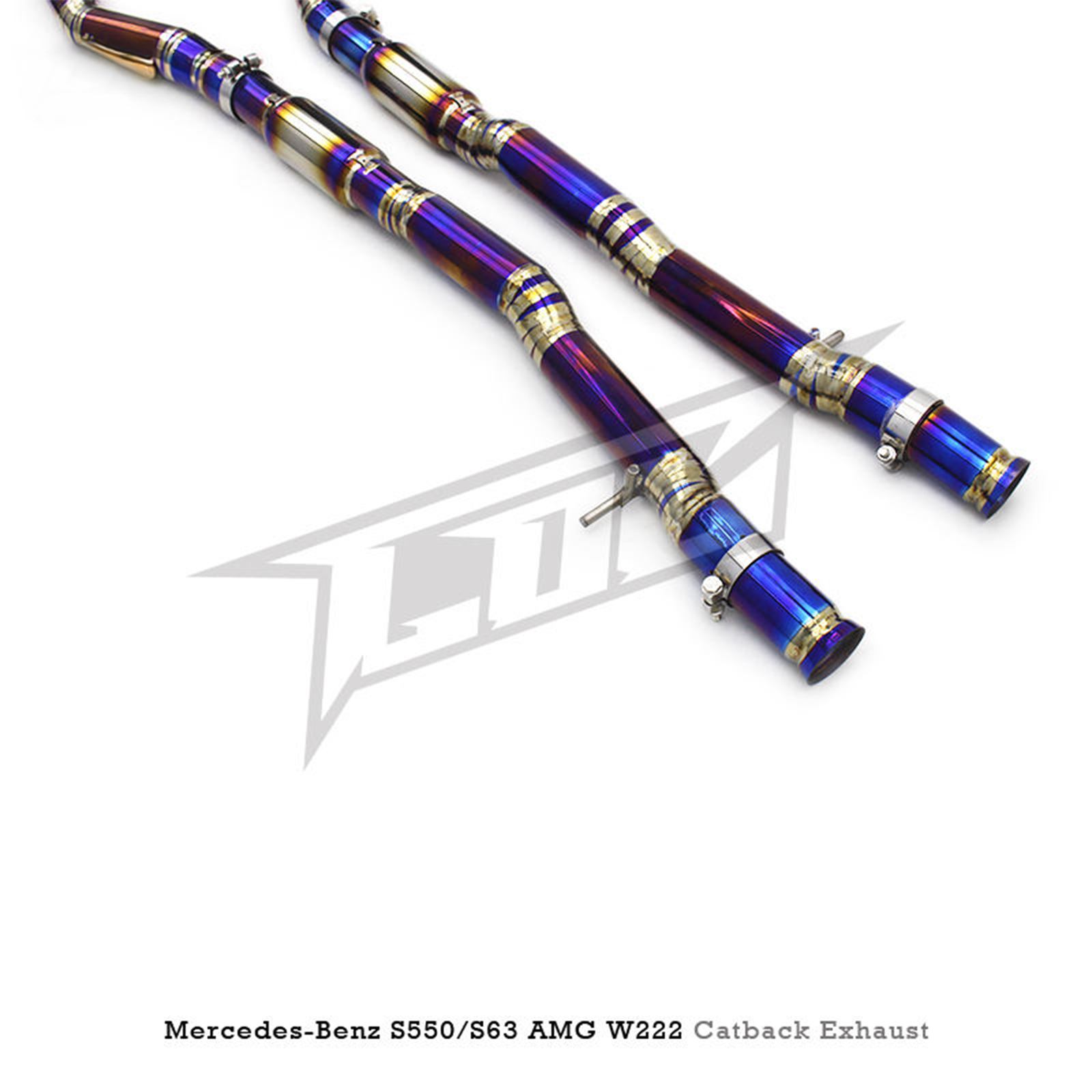Titanium Valved Catback Exhaust System for Mercedes Benz S550 S500 S63 AMG W222 4.7T 5.5T - Bull Boost Performance