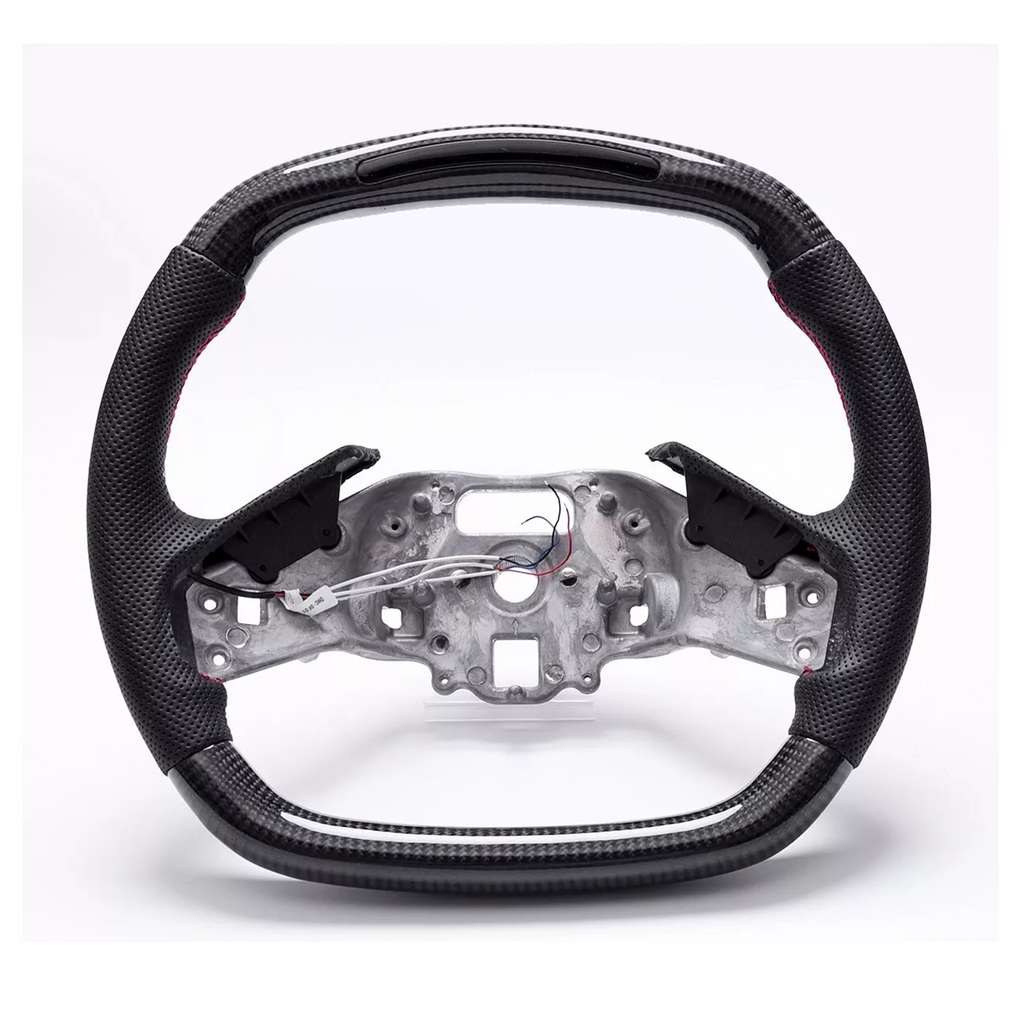 OEM Carbon Fiber LED Heated Steering Wheel for Chevrolet Corvette C8 Z51 Z06 - Bull Boost Performance
