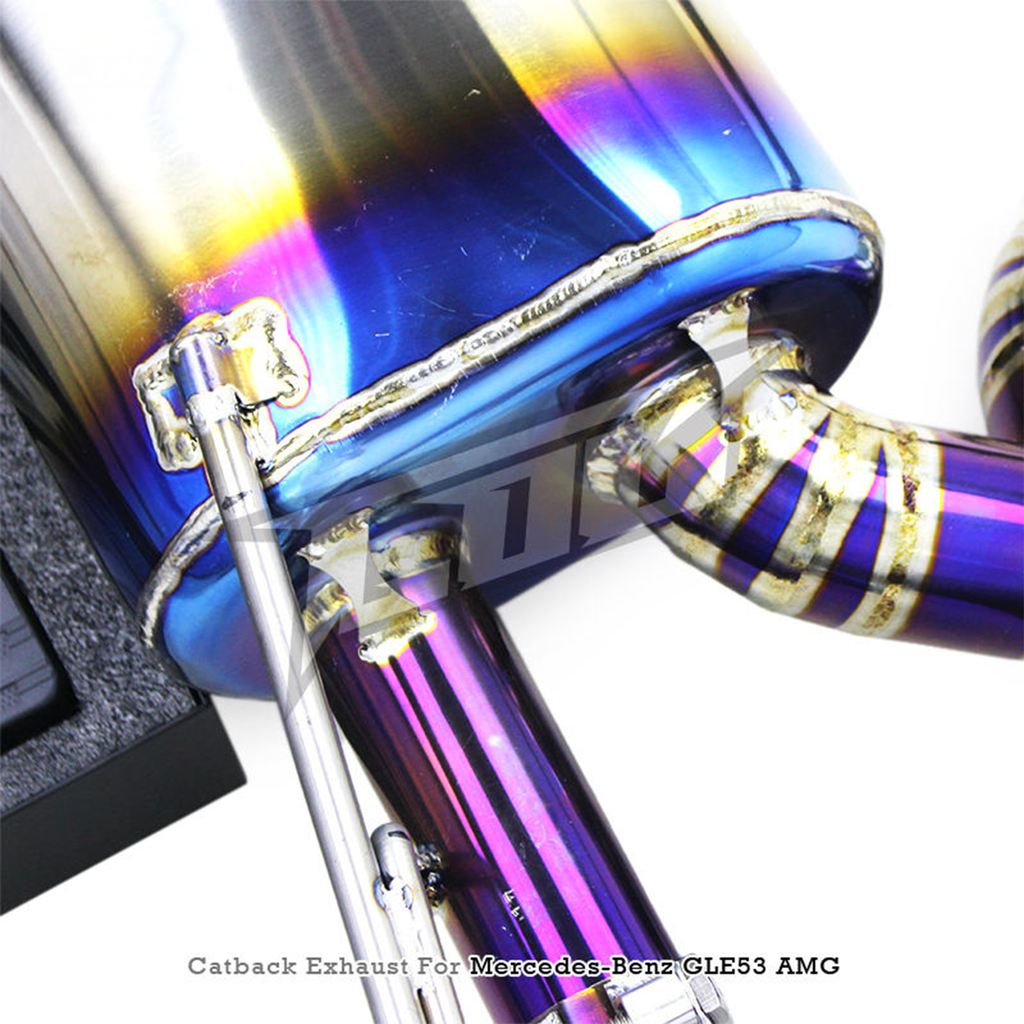 Titanium Catback Exhaust System for Mercedes Benz GLE53 AMG W167 3.0T - Bull Boost Performance