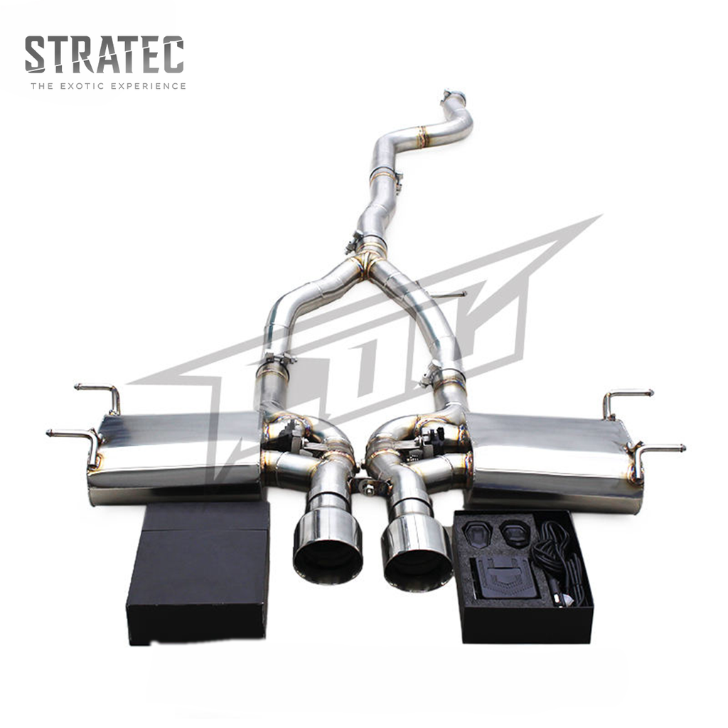Valved Stainless Steel Performance Exhaust System for Jaguar F‑TYPE 3.0T - Bull Boost Performance