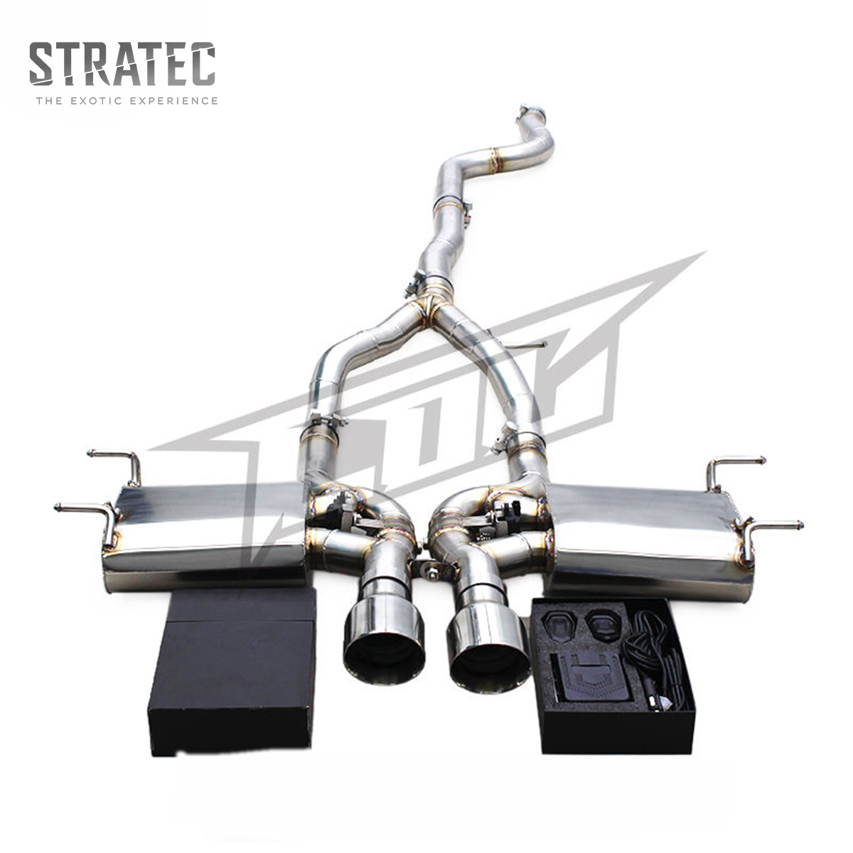 Valved Stainless Steel Performance Exhaust System for Jaguar F‑TYPE 3.0T - Bull Boost Performance