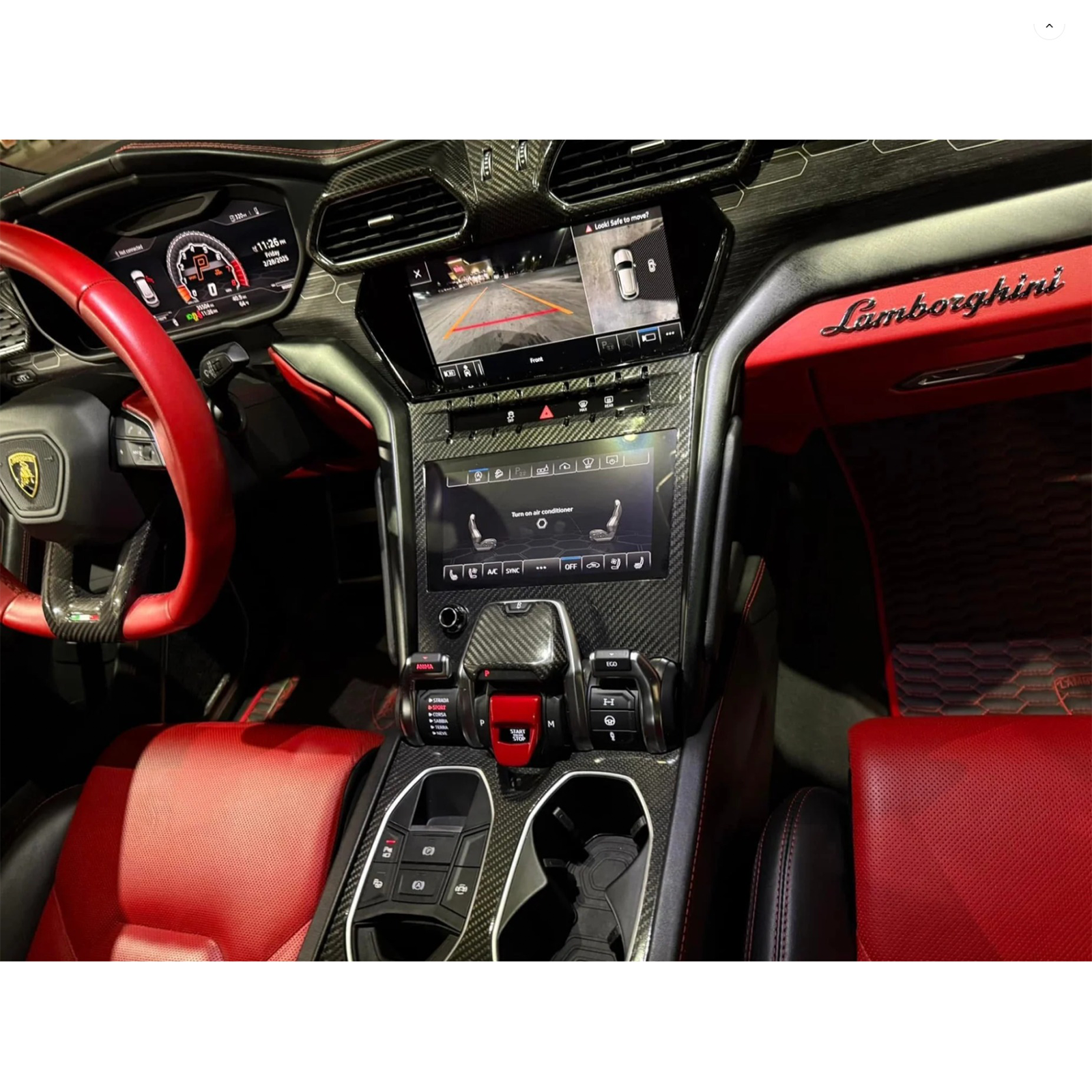 Dry Carbon Fiber Interior Trim Kit for Lamborghini Urus - Bull Boost Performance