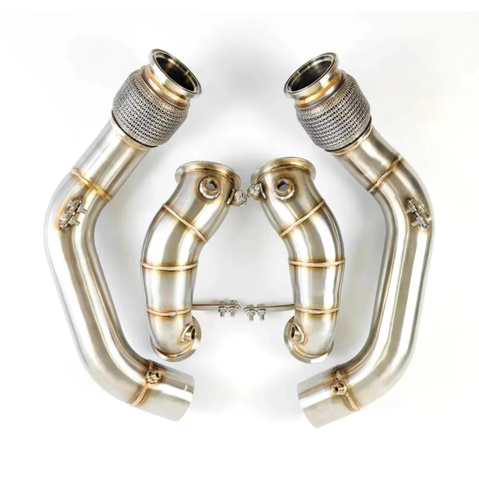 Performance Exhaust Downpipes Air Intake System for BMW F90 M5 F91 F92 F93 M8 S63 4.4T V8 - Bull Boost Performance