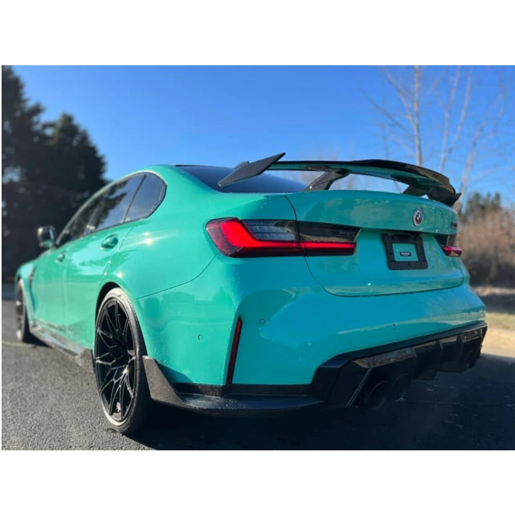 MP Style Carbon Fiber Rear Trunk Spoiler Wing for BMW G80 M3 G82 M4 G20 G22 G30 F90 - Bull Boost Performance