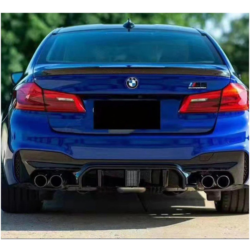 Carbon Fiber Rear Diffuser w/ LED for BMW F90 M5 - Bull Boost Performance