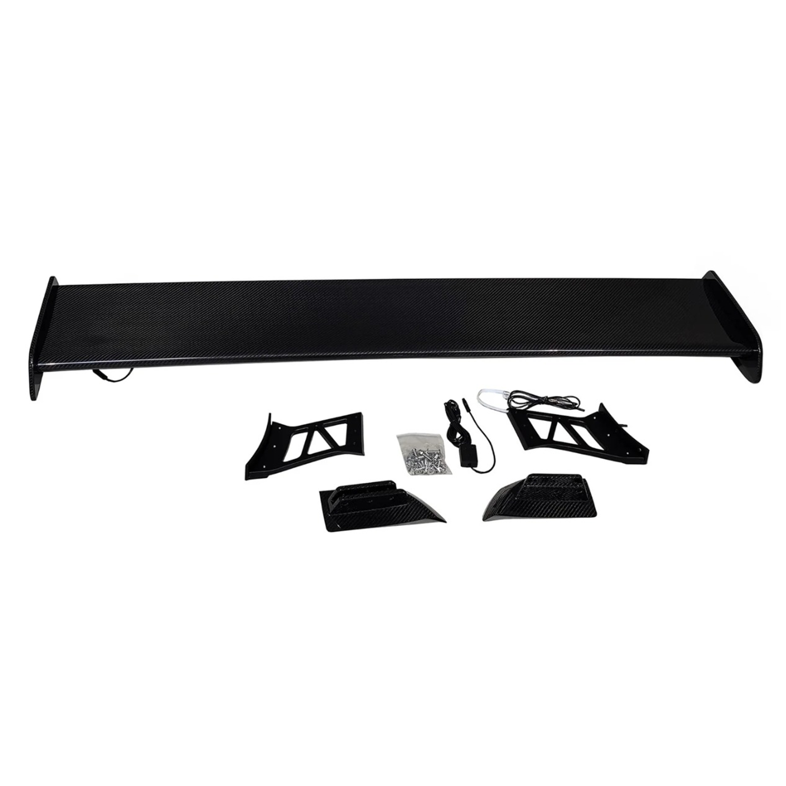 Prepreg Carbon Fiber Wing w/ LED for BMW G80 M3 G82 M4 G87 M2 - Bull Boost Performance