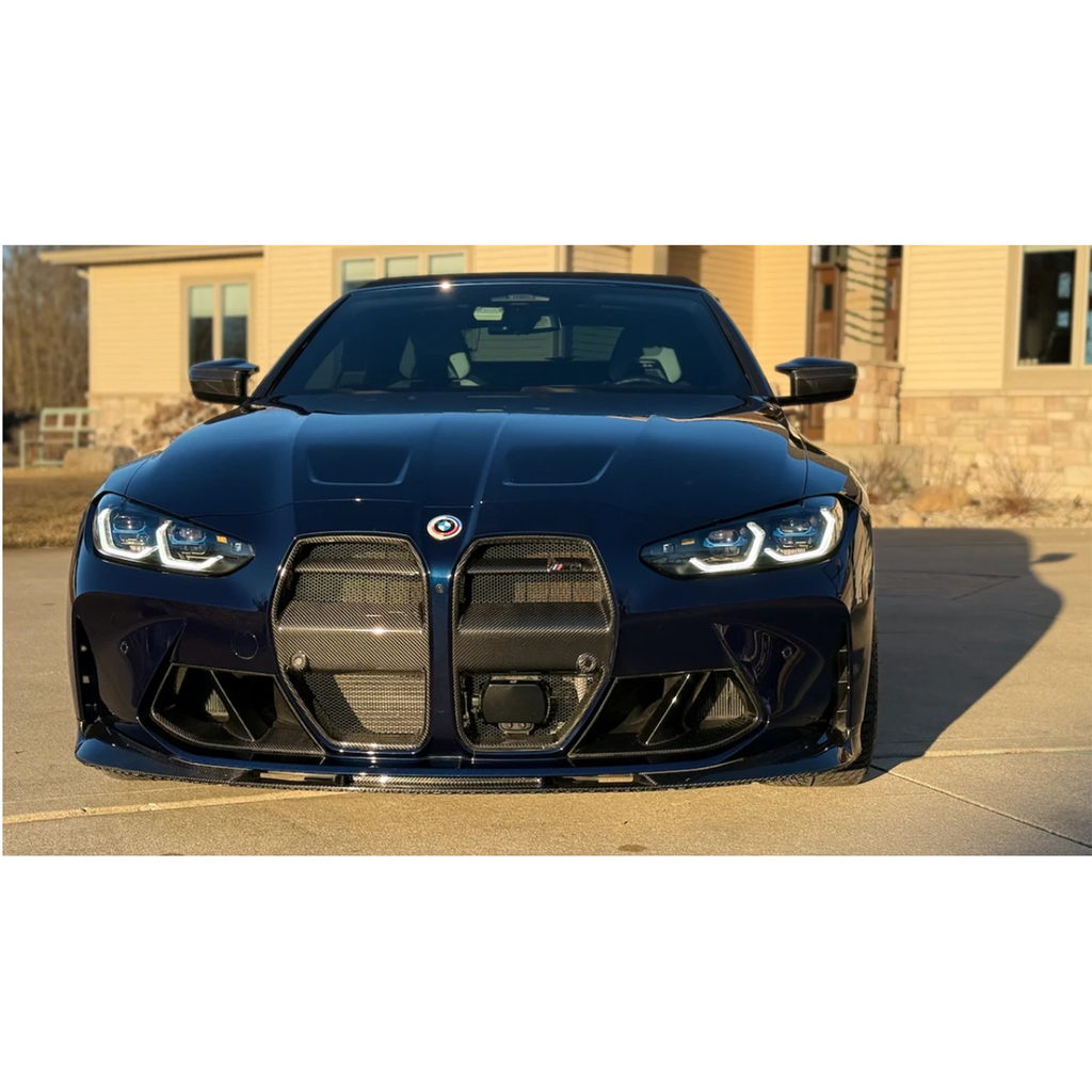 3D Style Dry Carbon Fiber Front Lip (OEM Mount) for BMW G80 M3 G82 G83 M4 - Bull Boost Performance