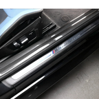 Carbon Fiber Door Sill Covers for BMW G87 M2 G42 2 Series - Bull Boost Performance