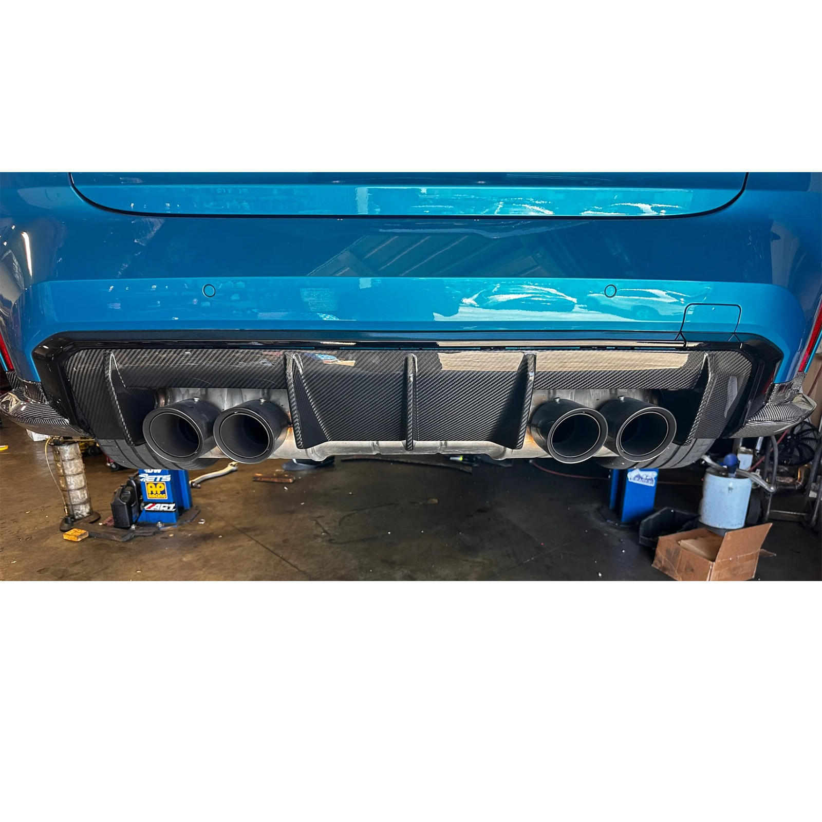 M Performance Style Carbon Fiber Rear Diffuser for BMW G80 M3 G82 G83 M4 - Bull Boost Performance