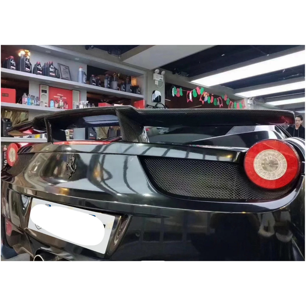 Carbon Fiber Rear Spoiler Wing for Ferrari 458 by Stratec Systems