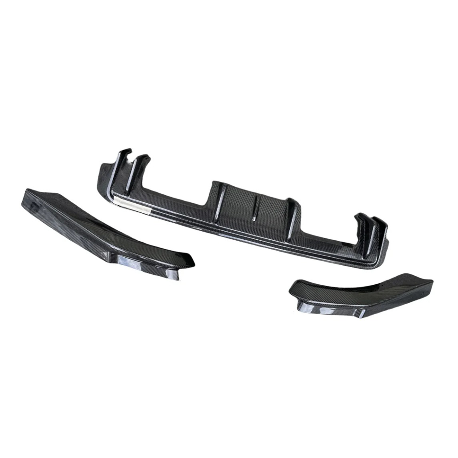 Carbon Fiber 3D Style Rear Diffuser Corner Extensions for BMW G80 M3 G82 M4 - Bull Boost Performance