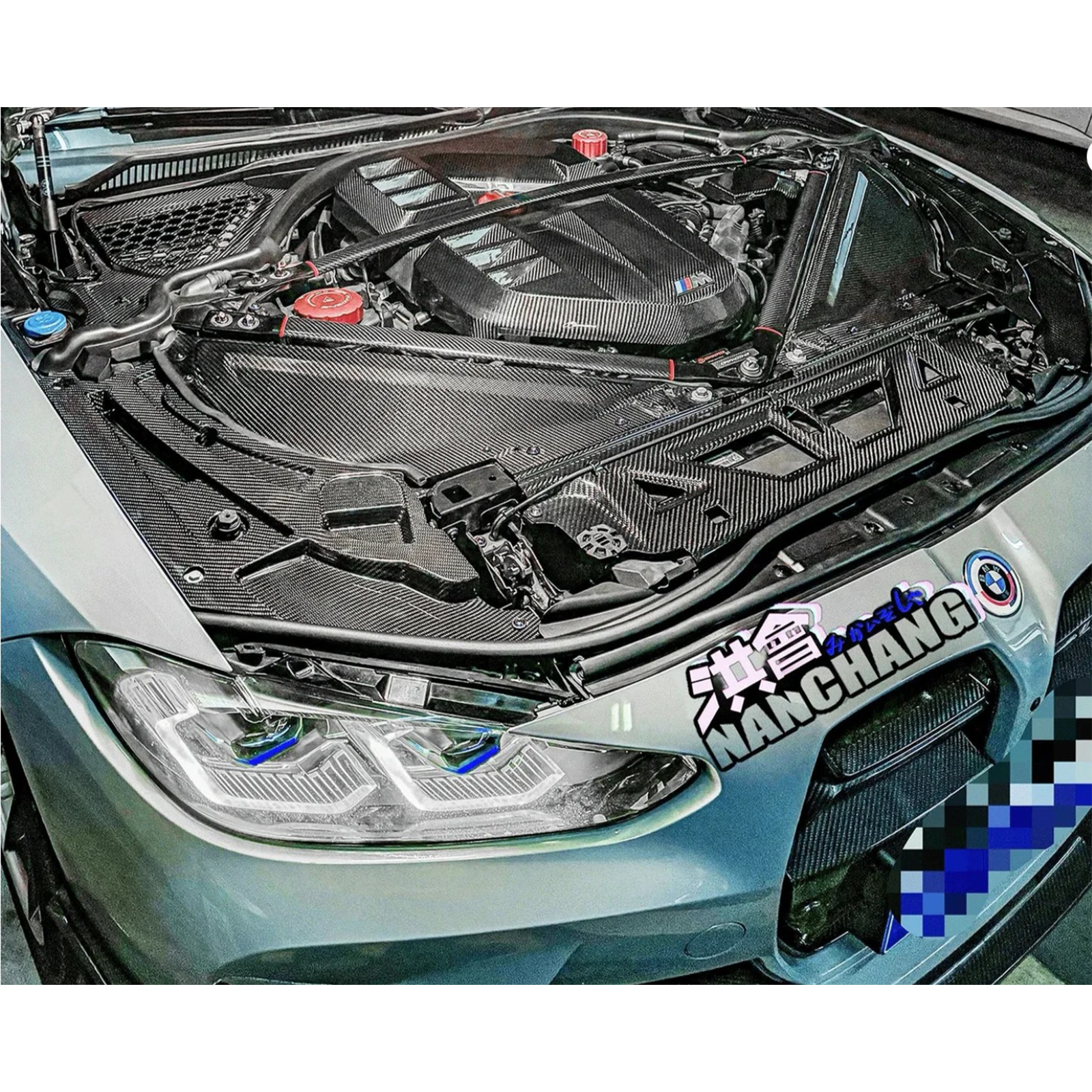 Carbon Fiber Headlamp Covers for BMW G80 G81 M3 G82 G83 M4 G87 M2 - Bull Boost Performance