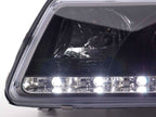 Audi A3 (8L) Black LED Headlights with Daytime Running Lights  (1996-2000)