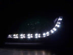 Audi A3 (8P 8PA) Black LED Headlights with Daytime Running Lights (2003-2007)